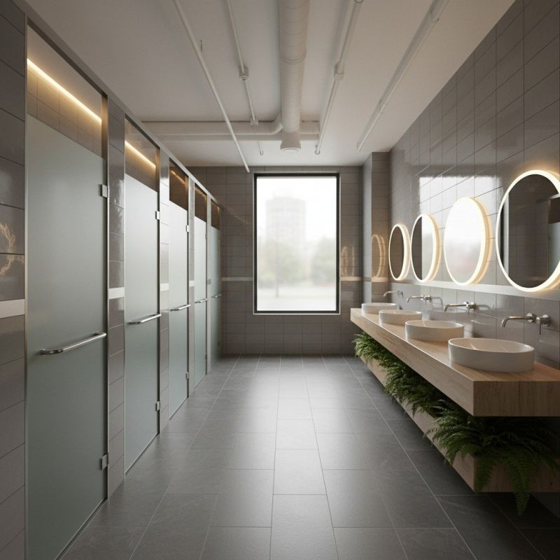 Industrial Bathroom Renovation in Denver County, CO